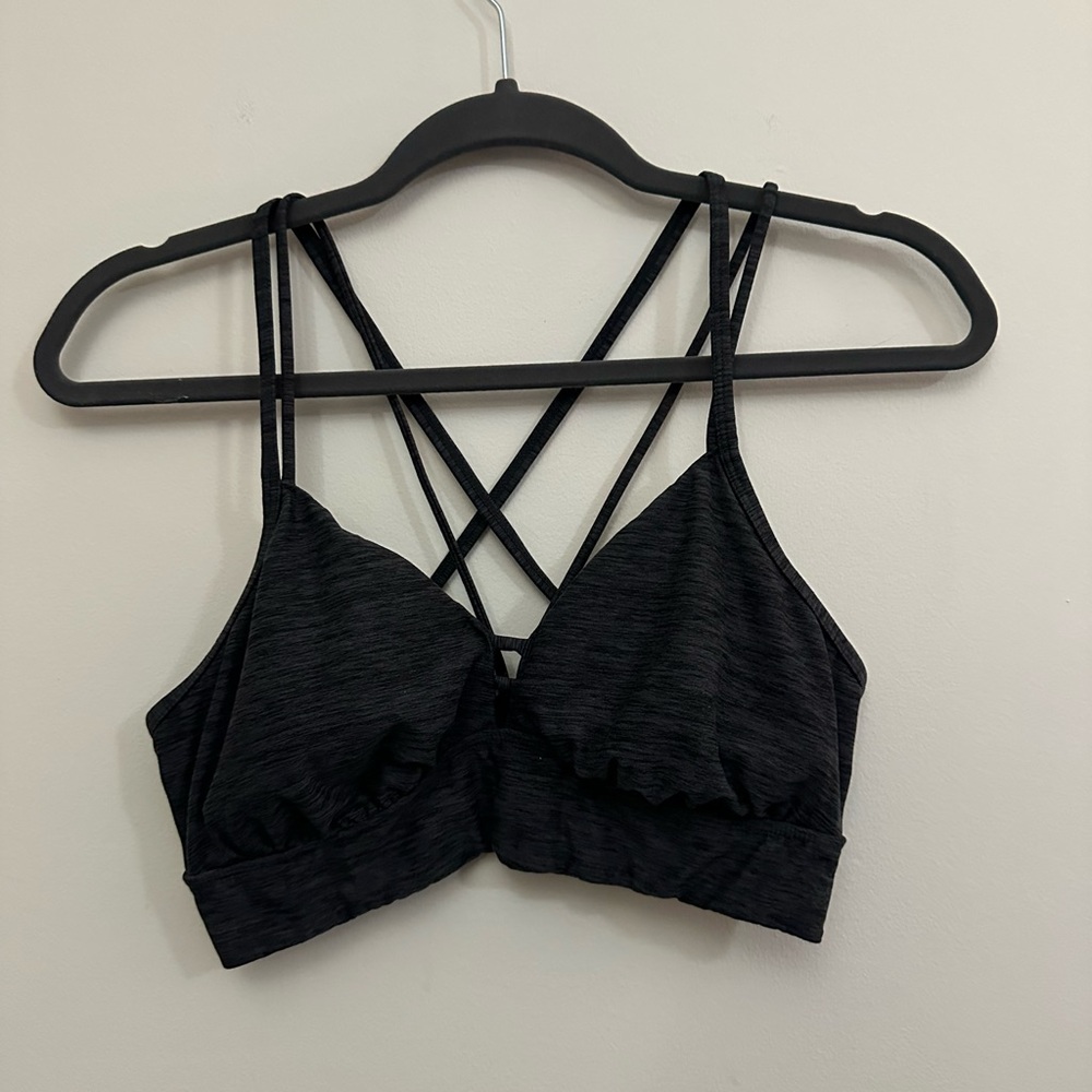 Heather Gray Strappy Bralette
